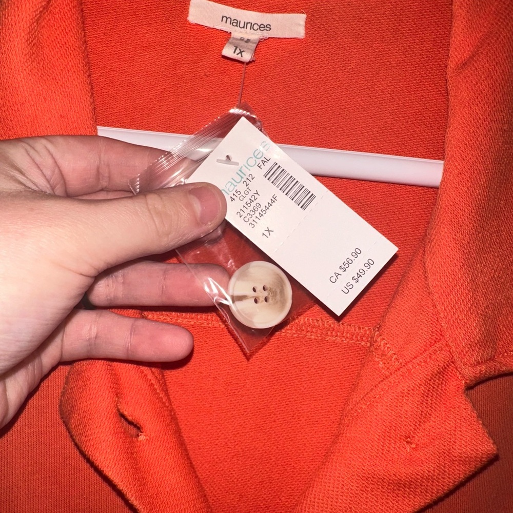 Women's Orange Sweater